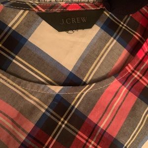 J crew holiday plaid tank